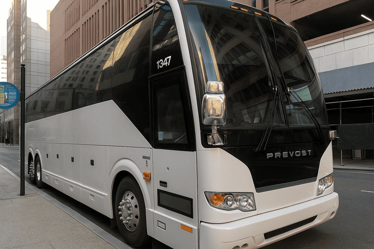 a Charter Bus Rental Gary coach bus